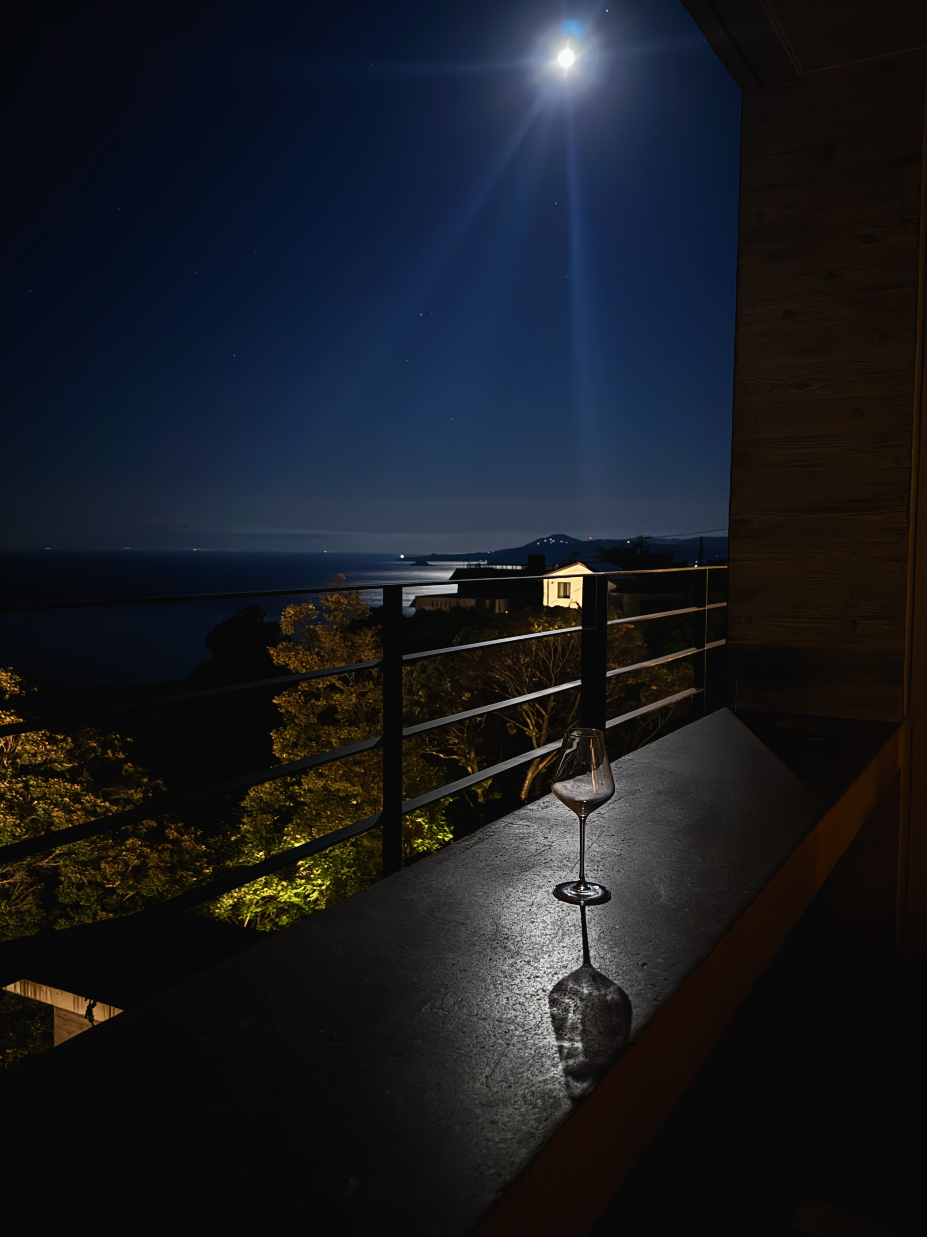 夜を彩る一席 — 薄明かりの一室で、銘酒を開ける。